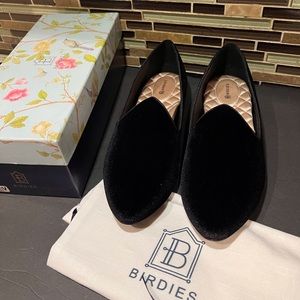 BIRDIES THE HERON in Black Velvet Laser Cut Size 12